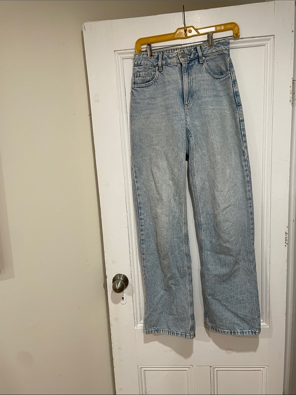 Dynamite Heidi Light Wash Women's Wide Leg Jeans - Light Blue 00 24